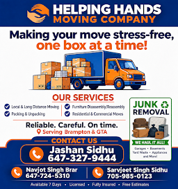 Helping Hands Moving Company and junk removal